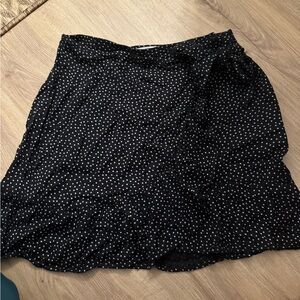 Polka dot Abercrombie wrap skirt